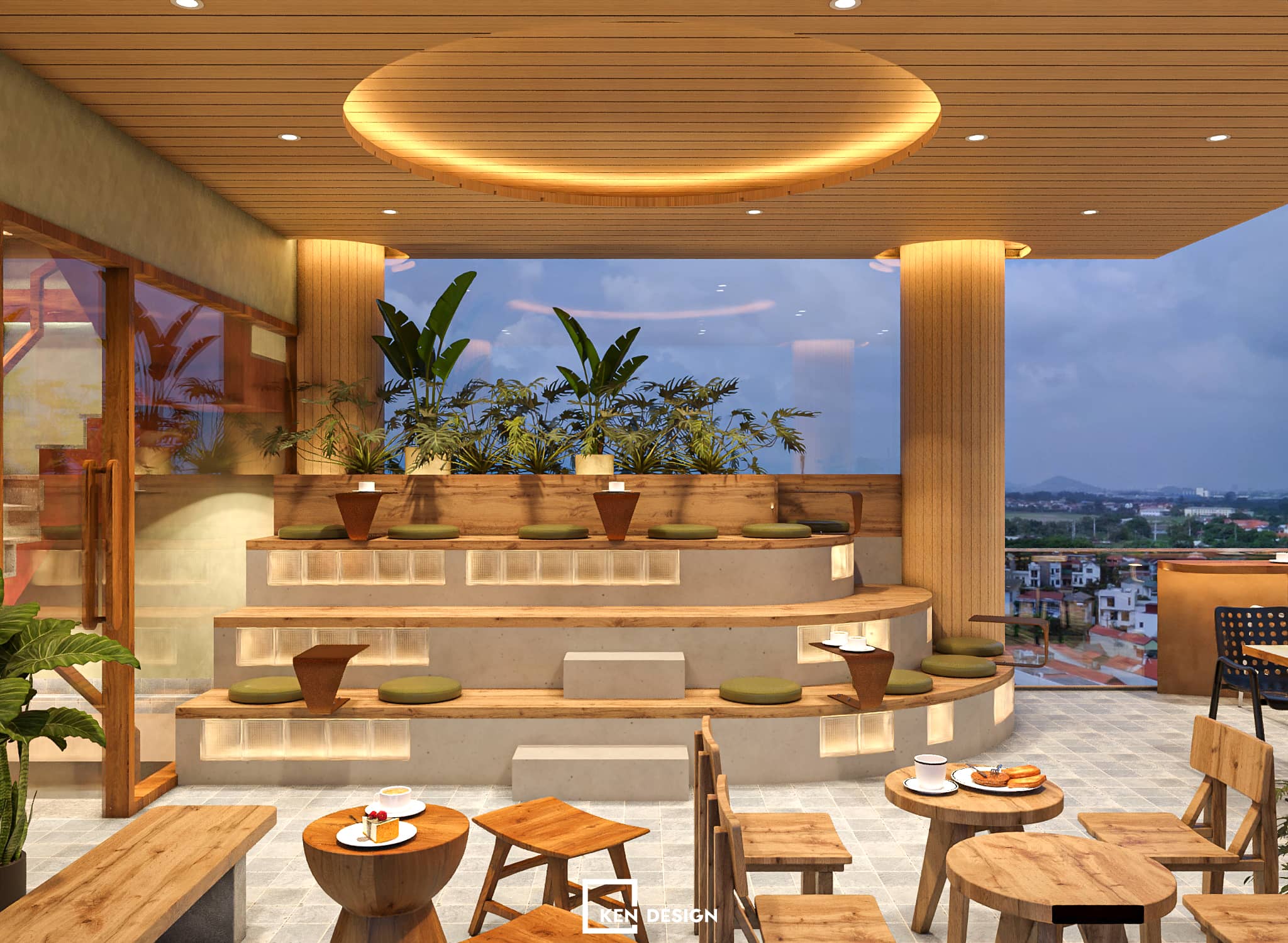 Thiết kế quán Win Lucky coffee & tea